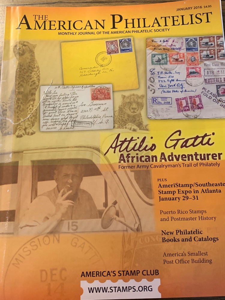 American Philatelist Magazine  2016, January
