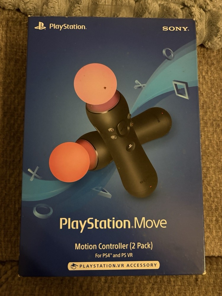 Sony PlayStation Move Motion Controller 2 Pack Black Pink Wireless for PS4 PS VR