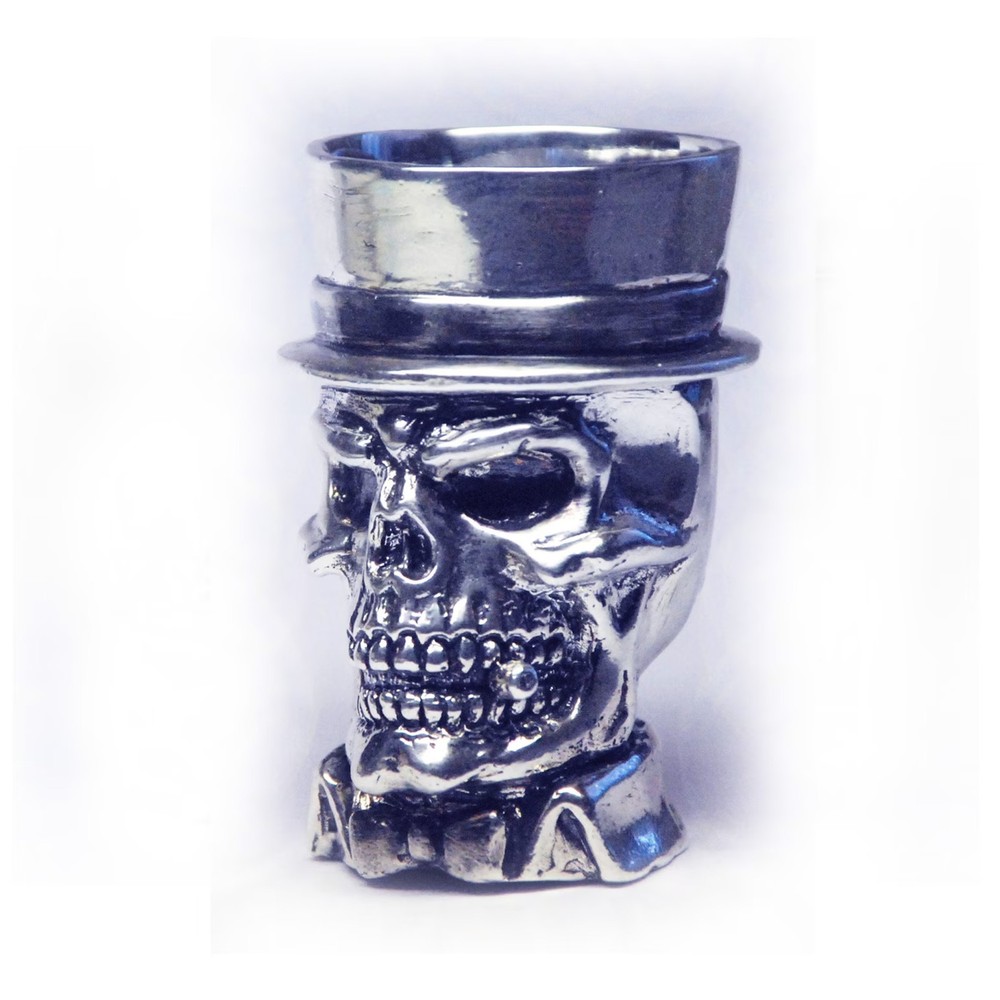 Mr Skull Sterling Silver Shot Cup