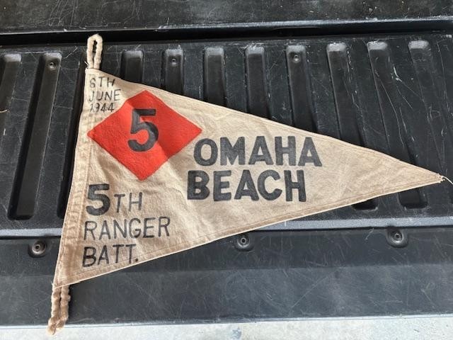 WWII   US ARMY 5 TH   RANGER BATTALION OMAHA BEACH PENNET  (A)