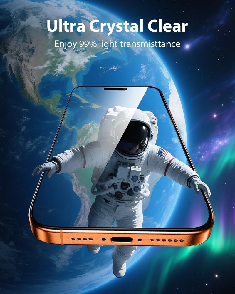 Mkeke 3 Pack Screen Protector for iPhone 17 17 Pro Max 6.9", Clear