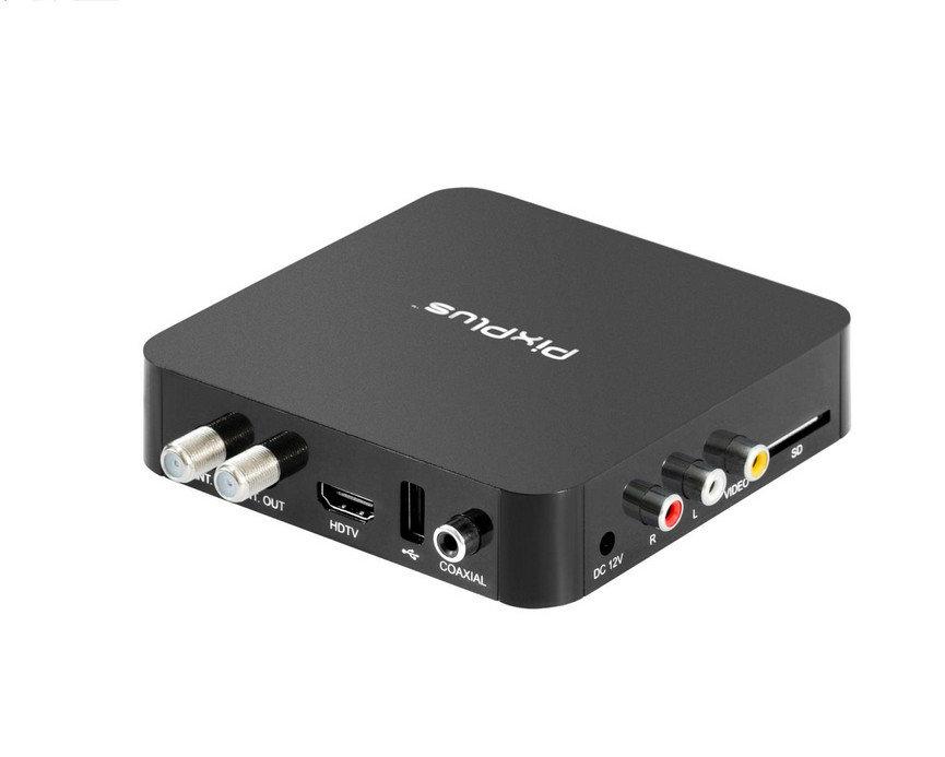 PixPlus Digital TV Converter Box Bundle with DVR & 64GB Built-In Memory