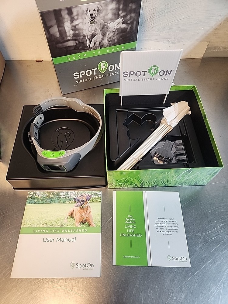 SpotOn Virtual Fence Dog Collar Large READ FIRST GENERATION! No App Support