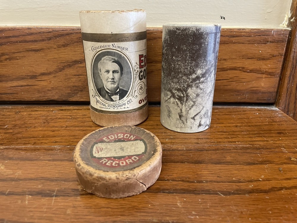 Edison Brown Wax Cylinder Record