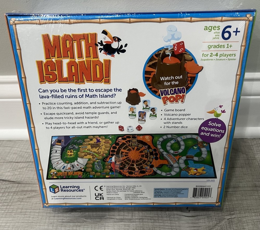 Learning Resources Maths Island Addition Subtraction Game, Educational Games,