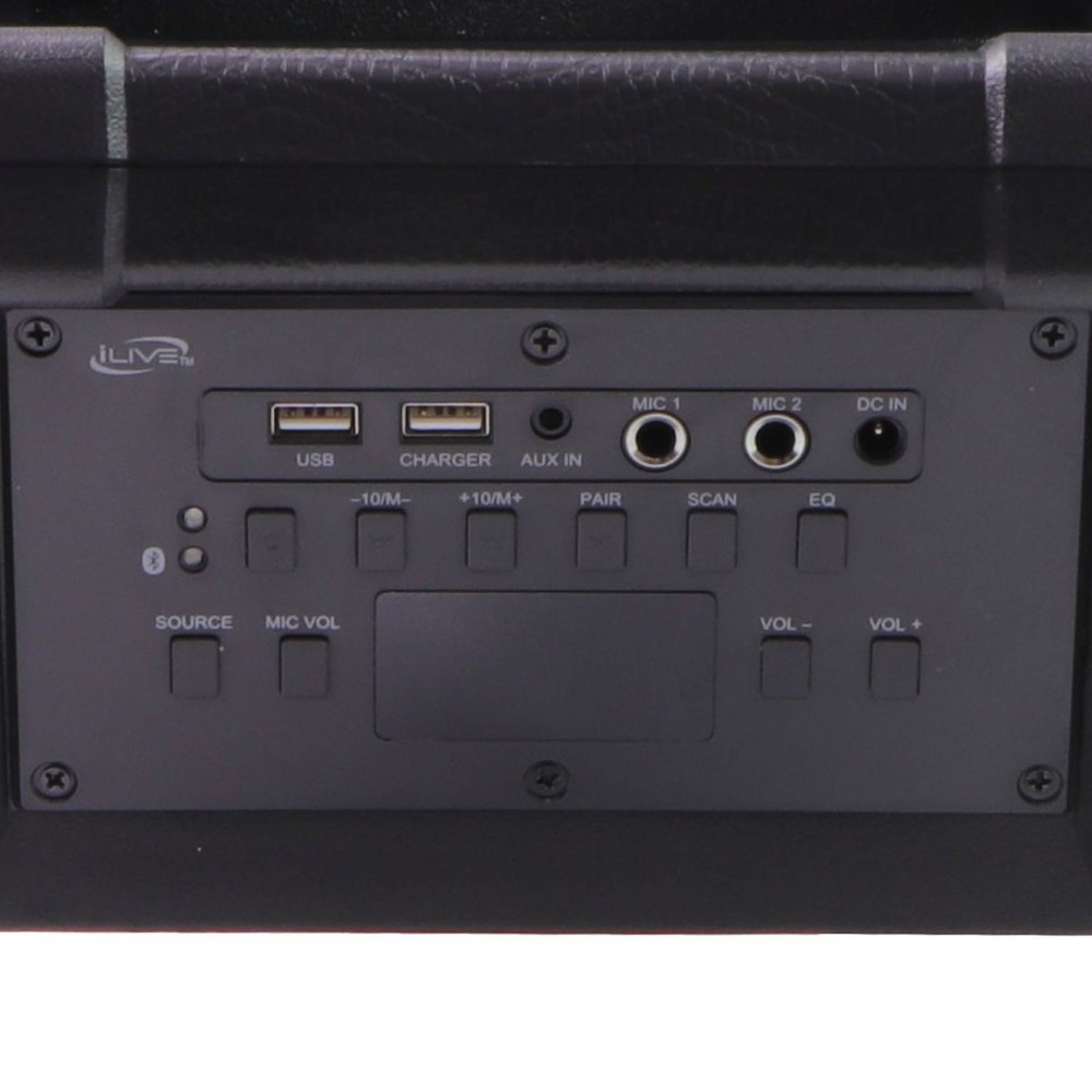 DEFECTIVE iLive Bluetooth Wireless Tailgate Party Roller Speaker - Black ISB659B