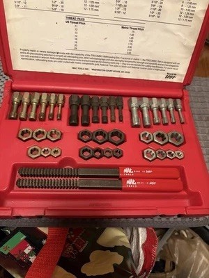 Mac Tools TRCOMBO 40-Piece Rethreading Set USA Part #TRCOMBO New