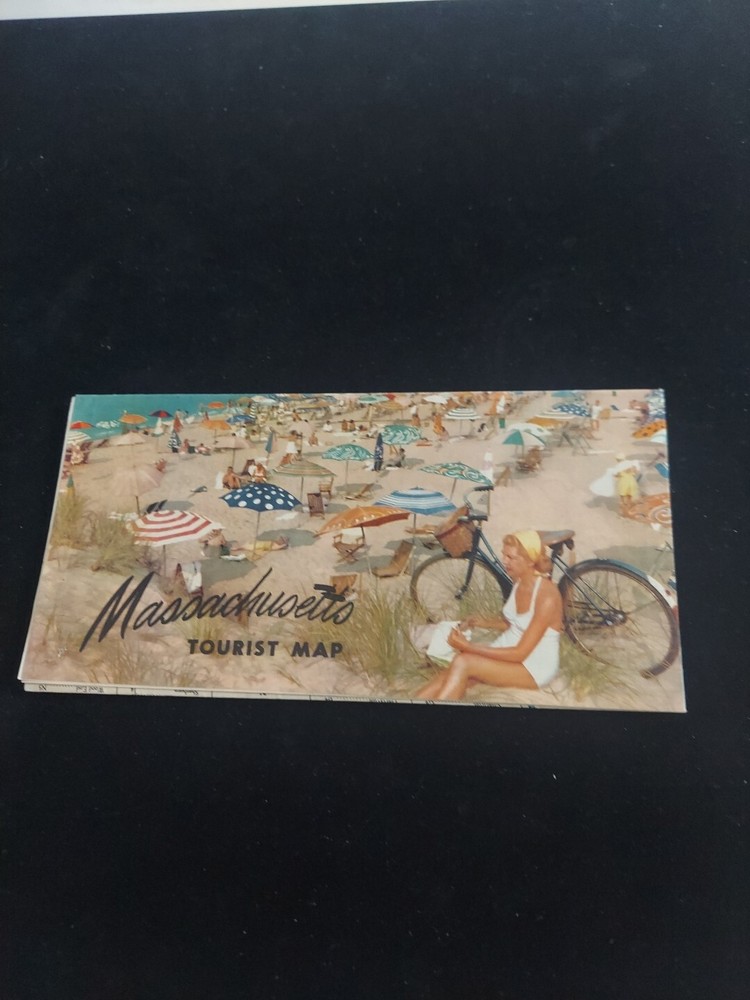 Vintage Massachusetts Tourist Map