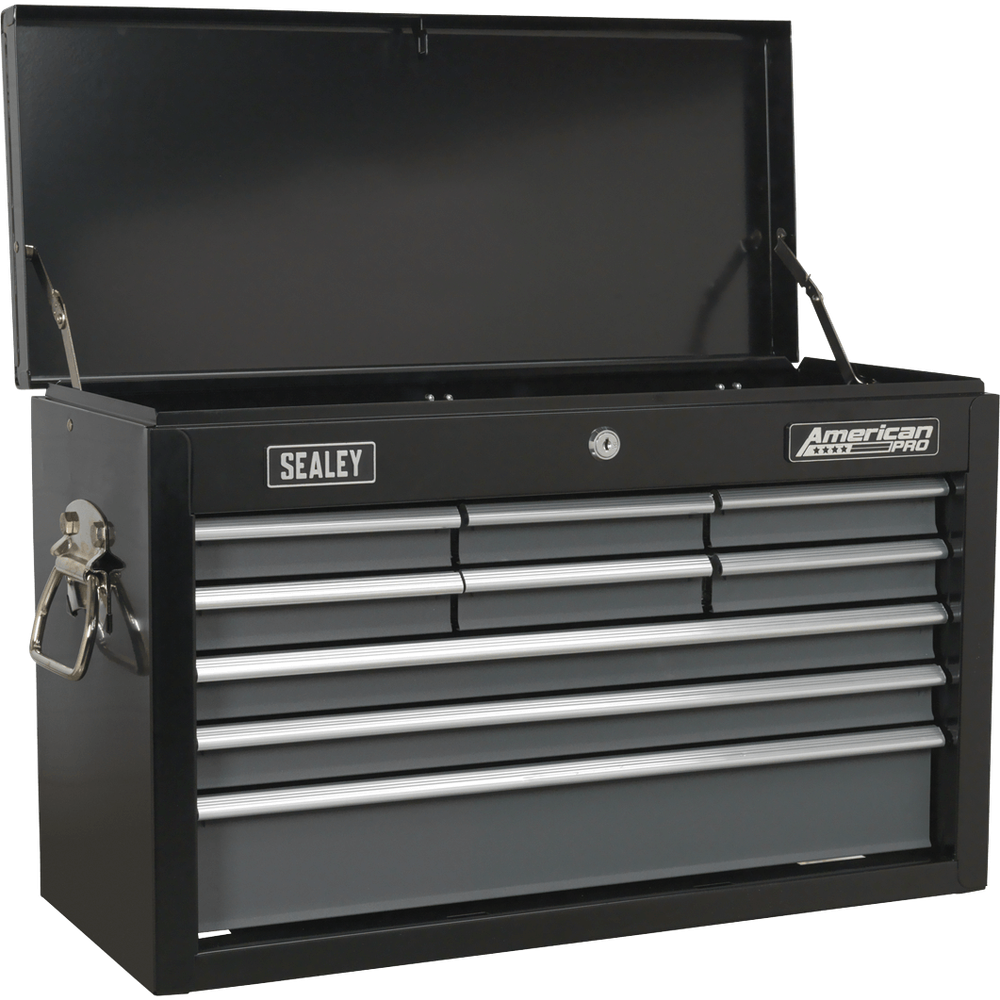 Sealey American Pro 9 Drawer Tool Chest Black / Grey