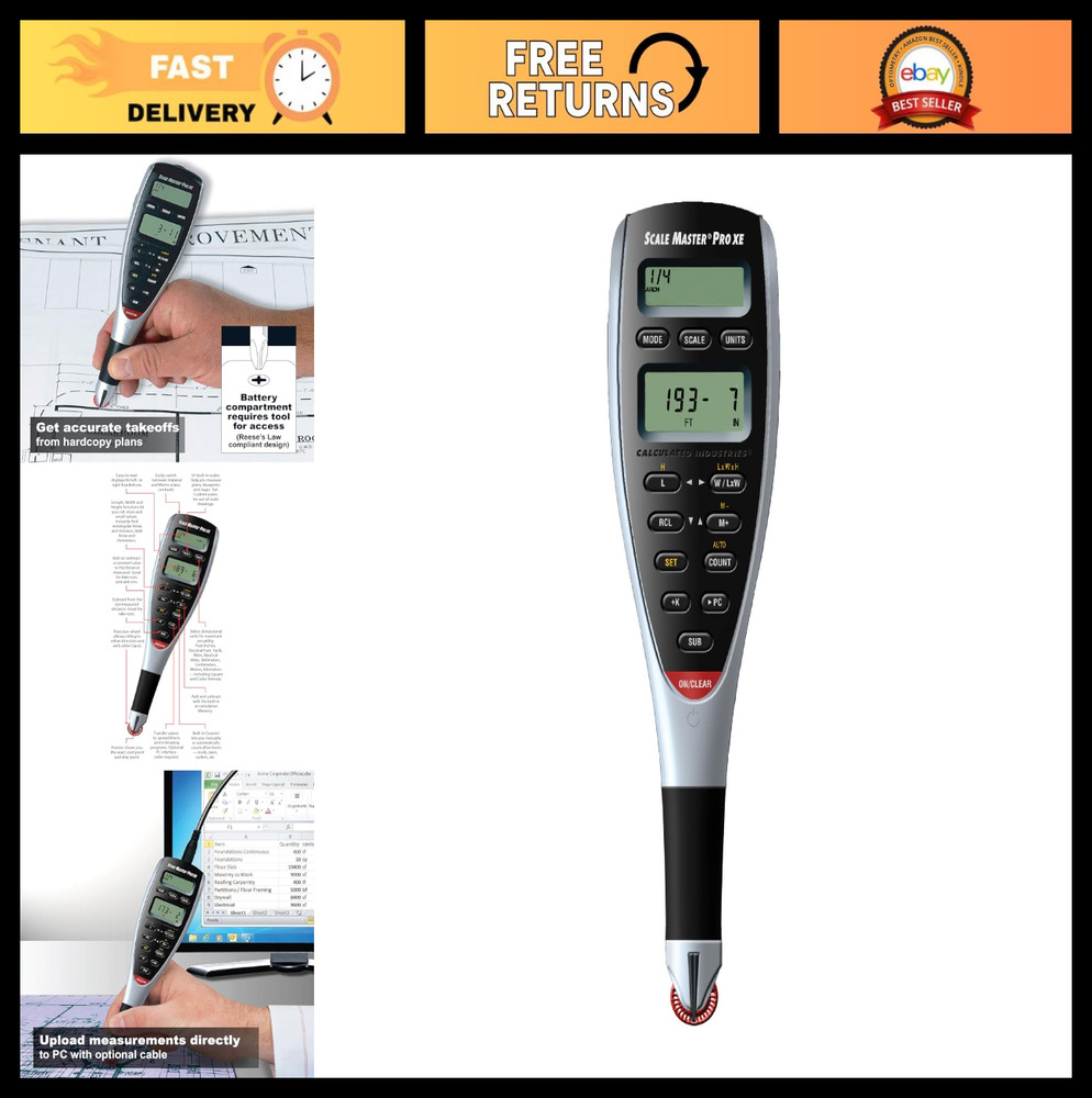 Advanced Digital Plan Measure Scale Master Pro XE for Estimating Takeoffs - 91 S