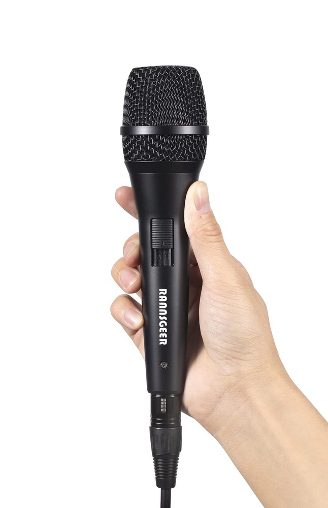 Dynamic Vocal Handheld Karaoke Microphone with Cable and Carrying Case RM82B