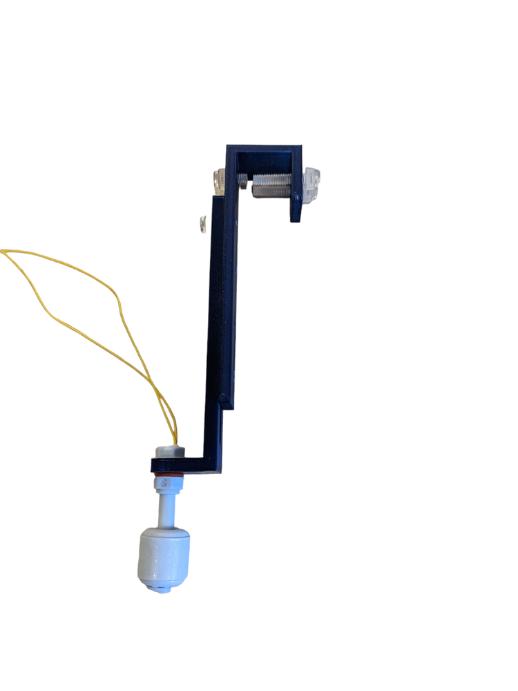 Hang on adjustable float switch holder