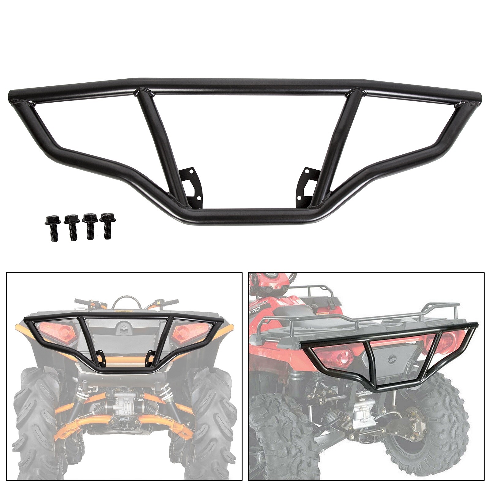 Rear Brush Guard Bumper for 2014-20 Polaris Sportsman 450 570 & ETX Brushguards