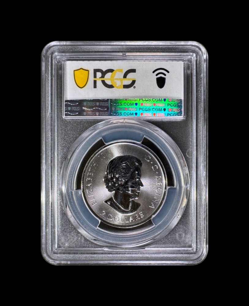 CANADA. 2020, 2 Dollars, Silver - PCGS MS68 - Top Pop 🥇 Red-Tailed Hawk, Maple