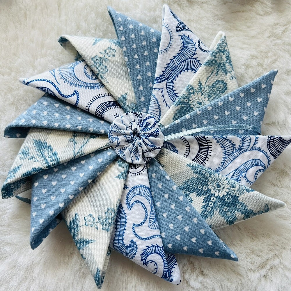 Handmade Beautiful Pinwheel Ornament 7”.