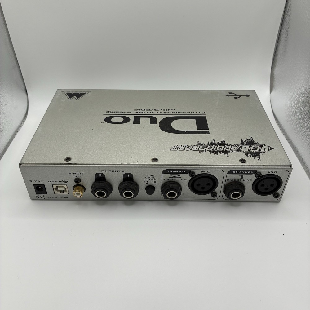 M-Audio Duo USB Audio Interface Preamp with S/PDIF No Ac Adapter Unit Only