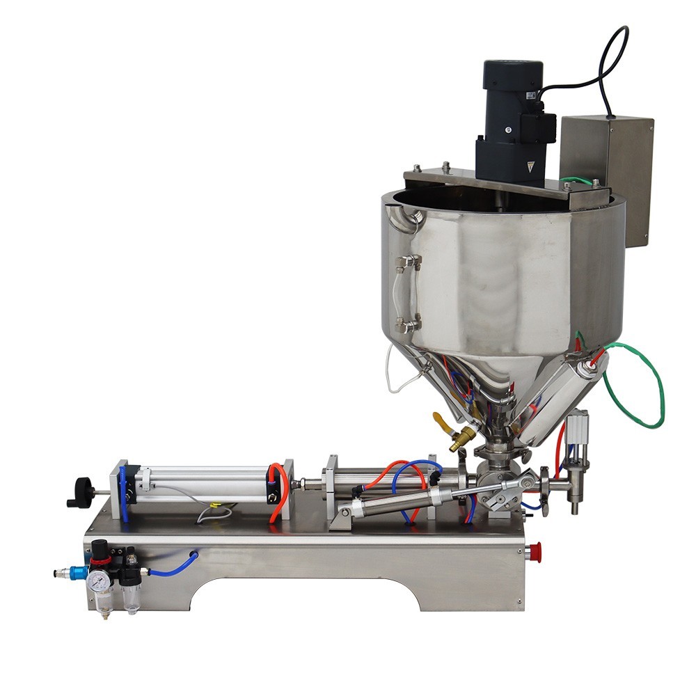 30-300ml Paste Liquid Filling Machine with Heating,Mixing Function Horizontal