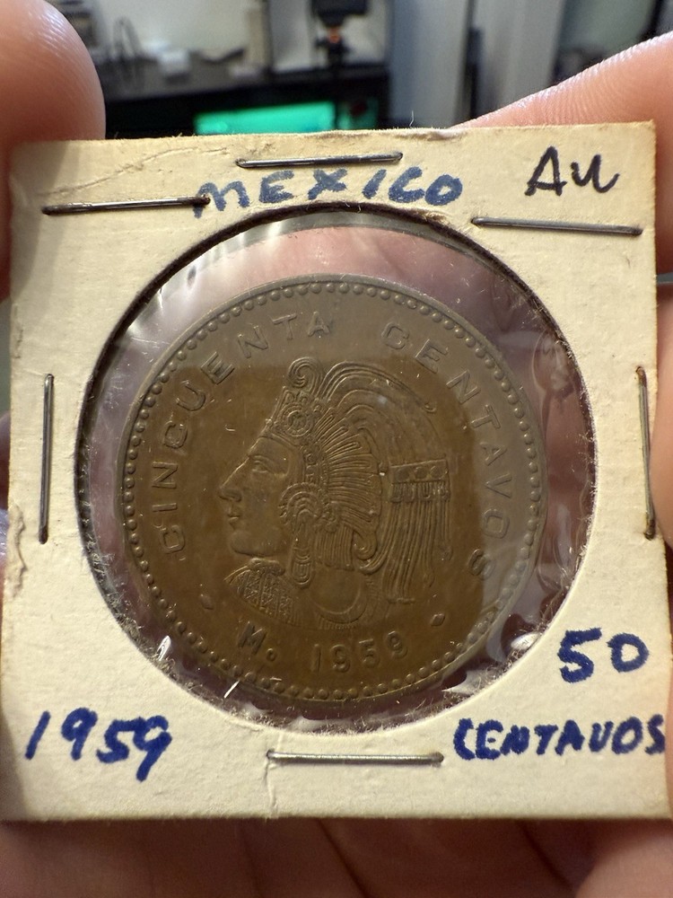 1959 Mo Mexico 50 Centavos Coin