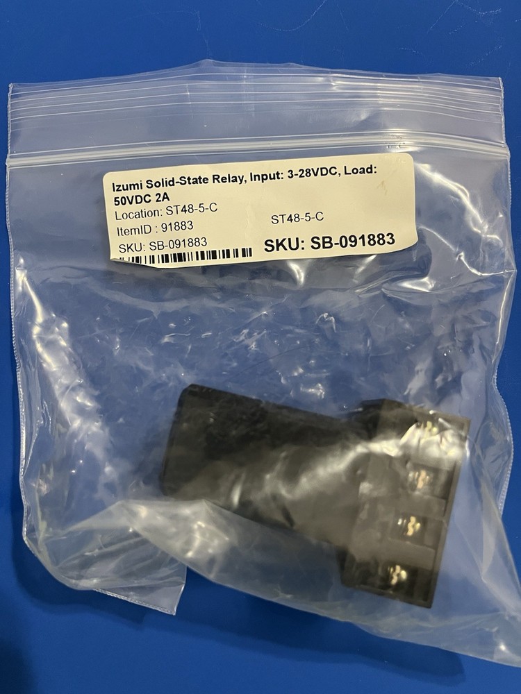 Izumi Solid-State Relay, Input: 3-28VDC, Load: 50VDC 2A