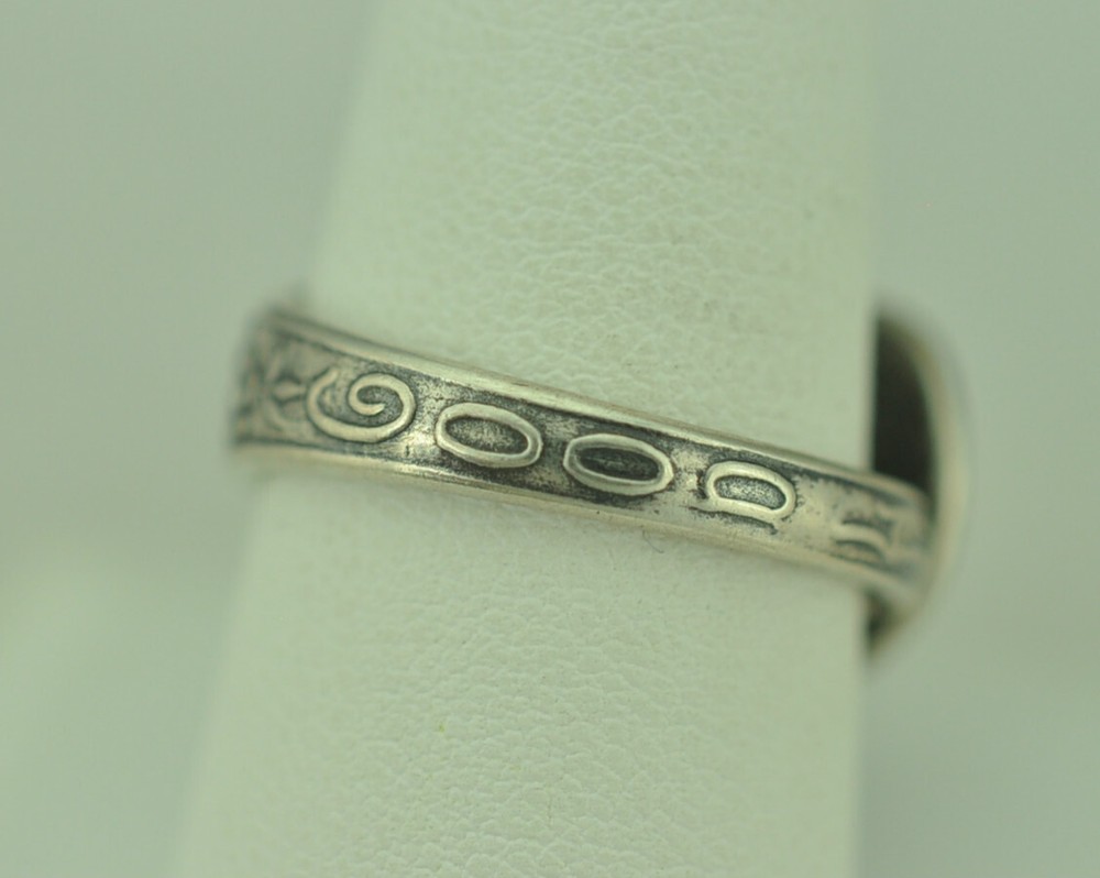 Solid 925 Sterling Silver Four-Leaf Clover Good Luck Adjustable Spoon Ring