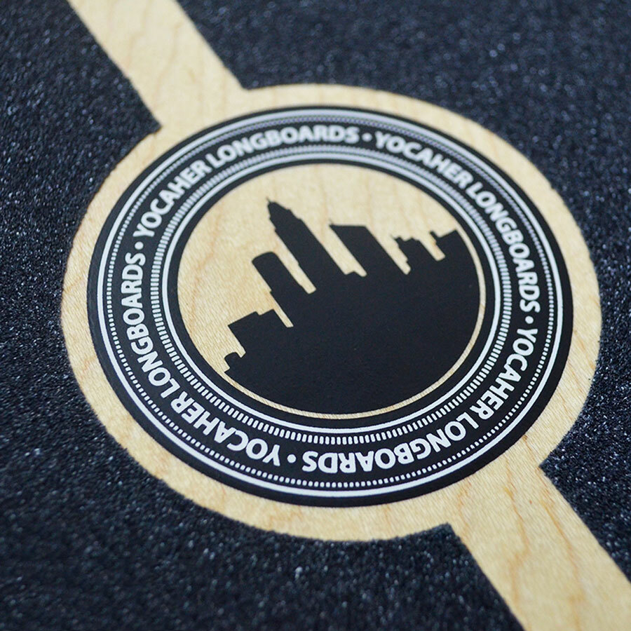 Yocaher Kicktail Blank Longboard Complete - Natural
