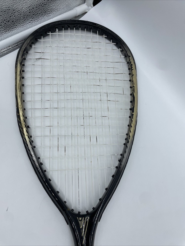 Head Pyramid Power 170 Squash Racket Black & Gold / Case