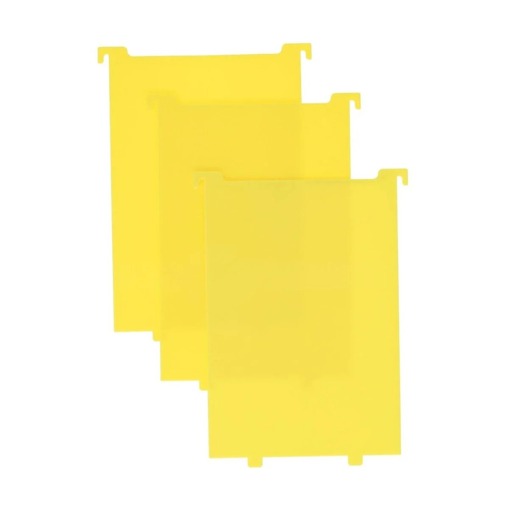 BCW Yellow Short or Long Comic Book Bin 3 Partitions Pack Regular Not Graded