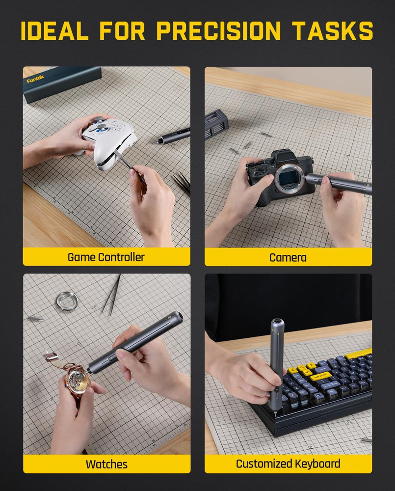Fanttik E2 Max Mini Cordless Electric Screwdriver with 50 Magnetic Bits