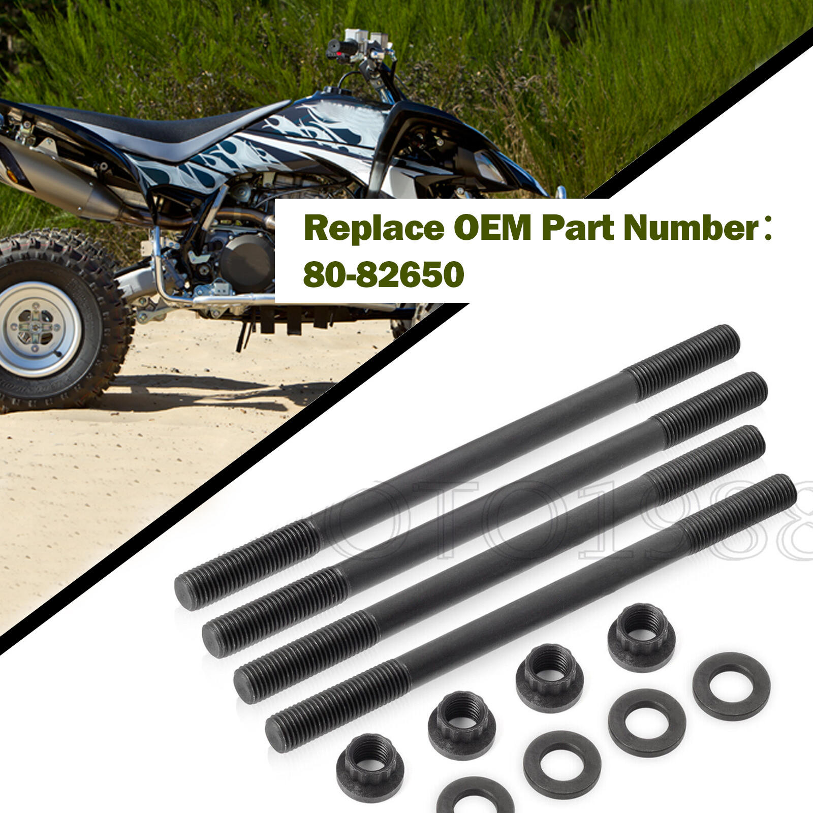 Stronger Heavy Duty Cylinder Head Studs Bolts For Yamaha YFZ450 YFZ 450 2004-14