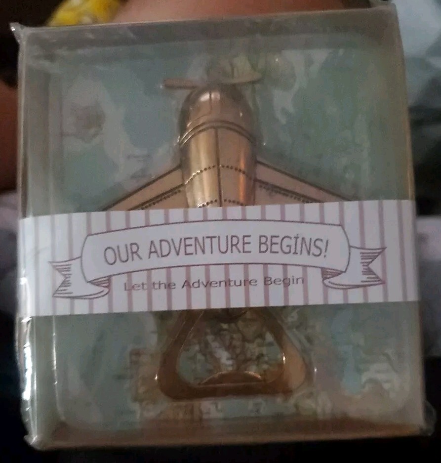 Airplane Bottle Opener Wedding Party Favor with Exquisite Packaging