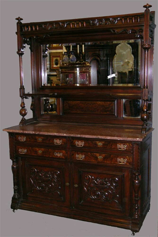 ANTIQUE AMERICAN GOTHIC REVIVAL SERVER