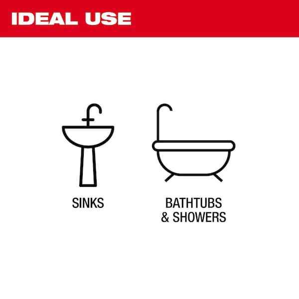 Milwaukee Tool 49-16-2573 Trapsnake 25 Ft. Auger With Cable Drive Drain Cleaner