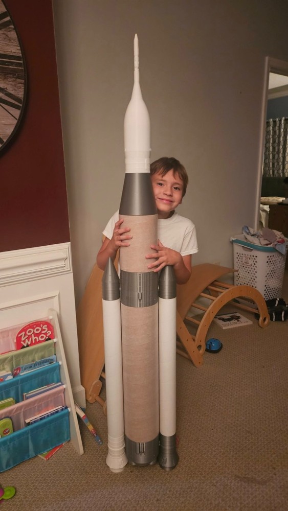 1:60 Scale SLS Parts Kit Flying Model Rocket