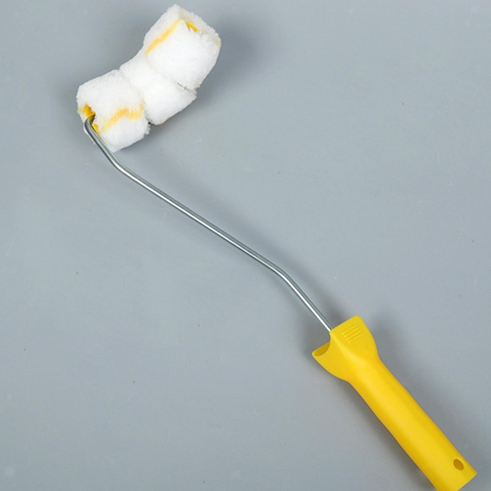 Paint Roller for Pipe with Frame for Curved Surface and Tight Space Smooth