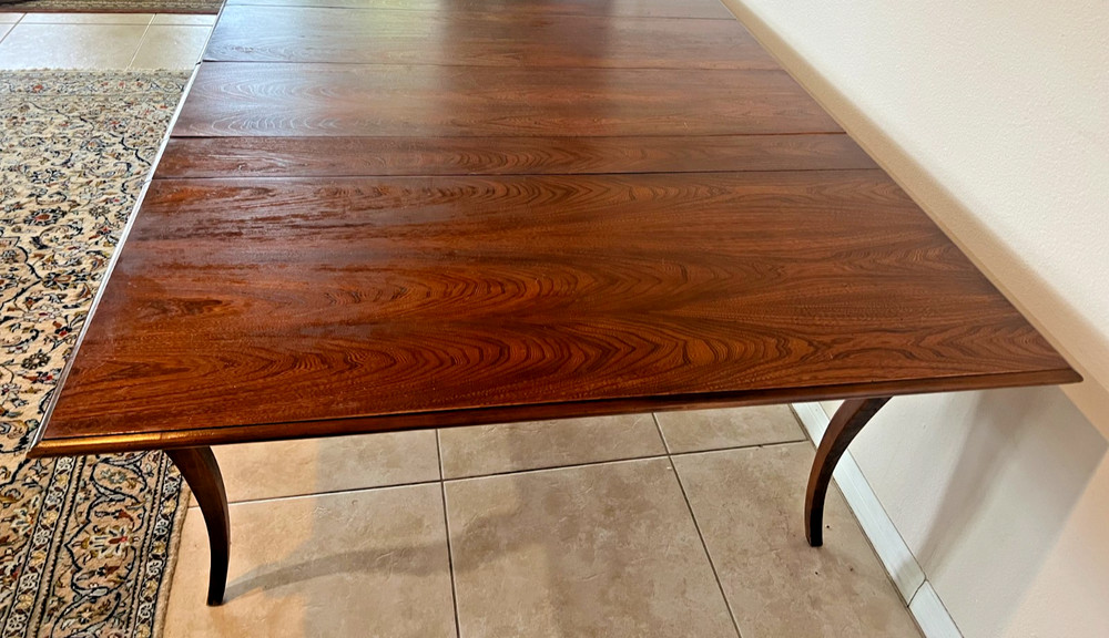 Vintage Expanding Extension Dining Table, Console with five leaves By Extensole