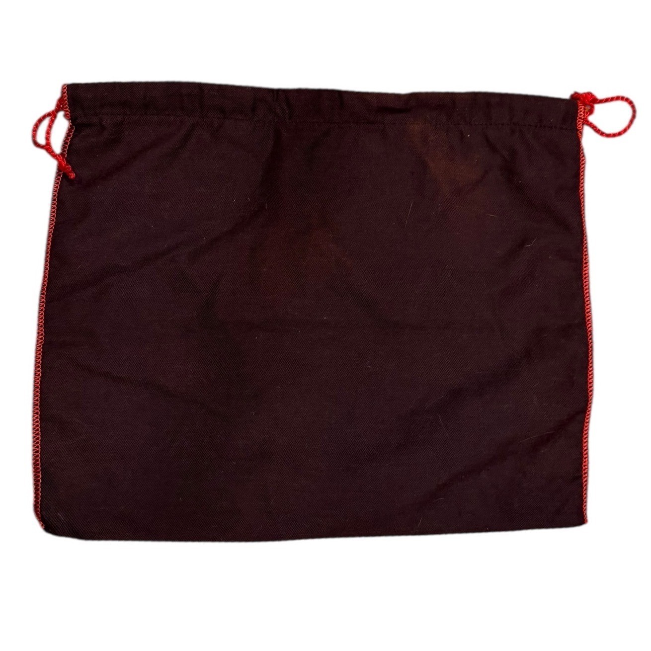 Vtg Coach Dark Brown Signature Logo Duster Bag Pouch Storage Accessory 11x13.5"