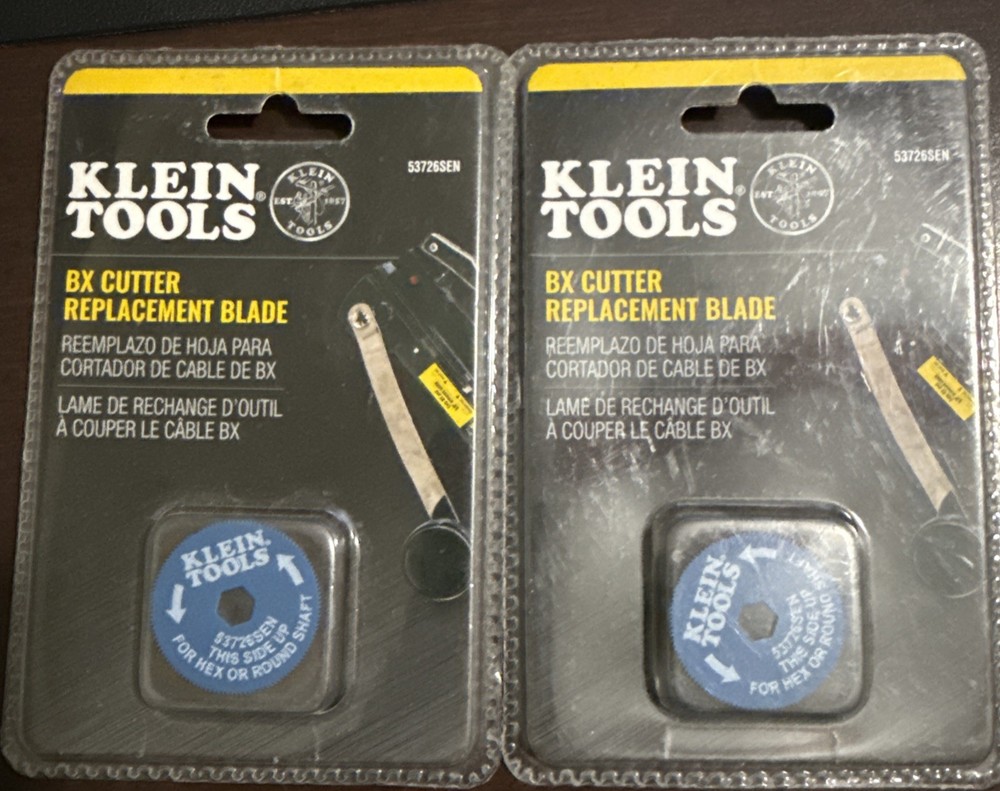 2 Klein Tools Utility Knife Replacement Blade for Cable Cutter 53726SEN