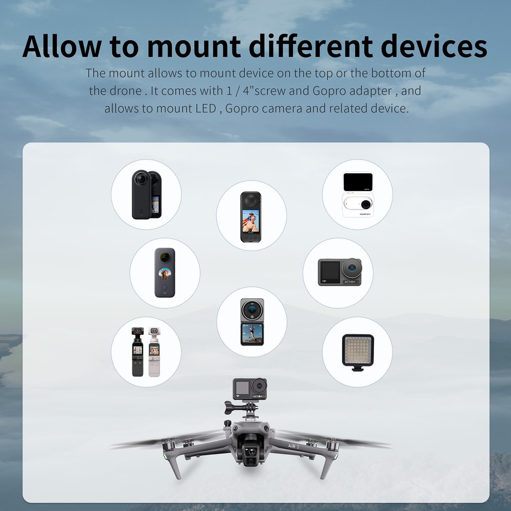 Multifunctional Expansion Bracket Fixed Bracket Drone Accessories for DJI Air 3
