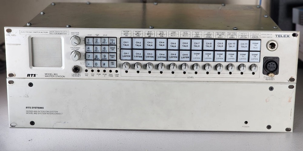 RTS 803 Master Station + RTS 862 Intercom System Interconnect