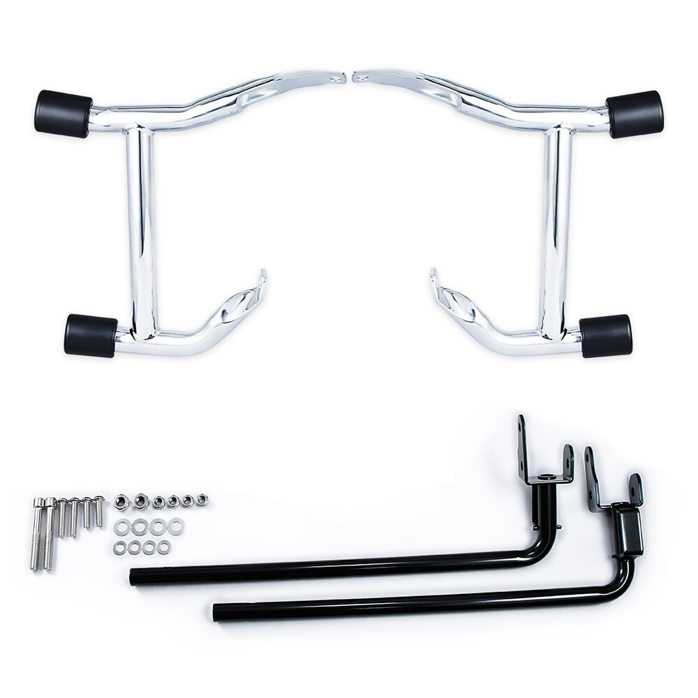 Saddlebags Guards Crash Rails Bars For Harley Touring Road Street Glides 14-25