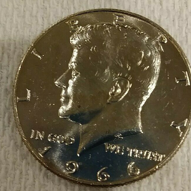 1966 Kennedy Half Dollar 40% Silver GEM BU