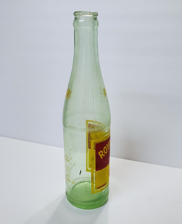 Vintage RC ROYAL CROWN COLA Bottle Green Glass 10 oz ASHEVILLE N. Carolina NC