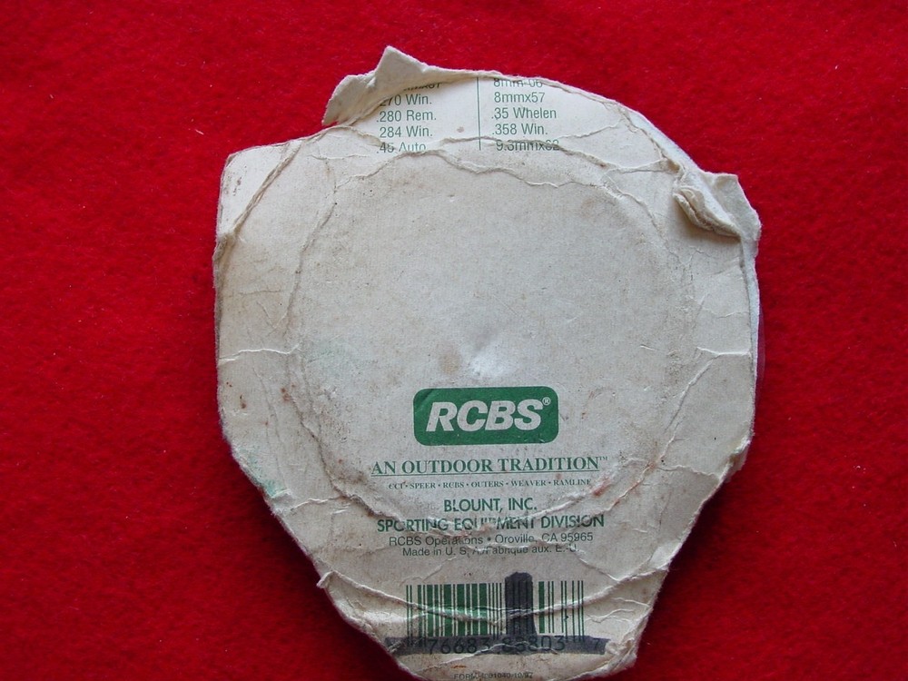 RCBS 5 Station Shell Plate #3-(88803) NOS