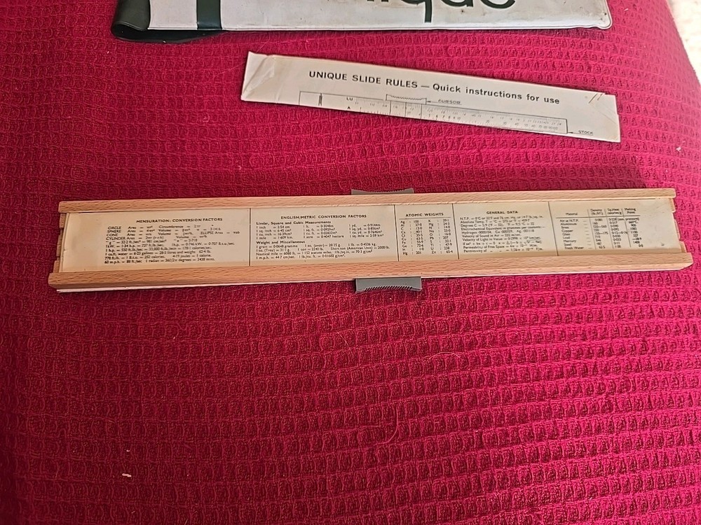 Slide Rule Unique Engineering Measuring Ruler Tool
