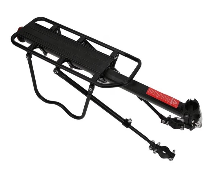 Bike Rear Cargo Rack Adjustable Detachable Side Wing Reflector