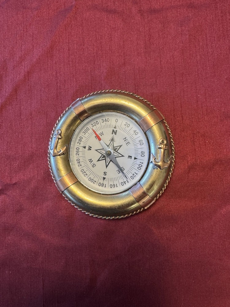 Brass Maritime Nautical Compass Paper Weight