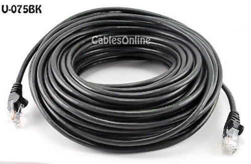 Intellinet 75ft CAT5E UTP Ethernet RJ45 Patch Cable BK