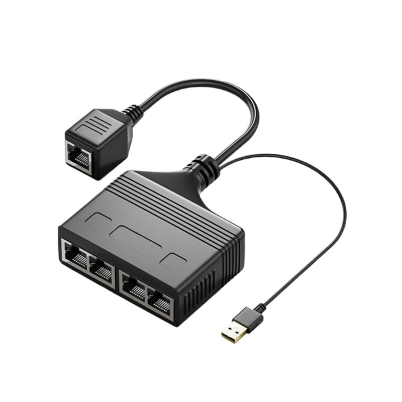 Durability RJ45 Splitter Ethernet Splitter for Expanding Networking Connection