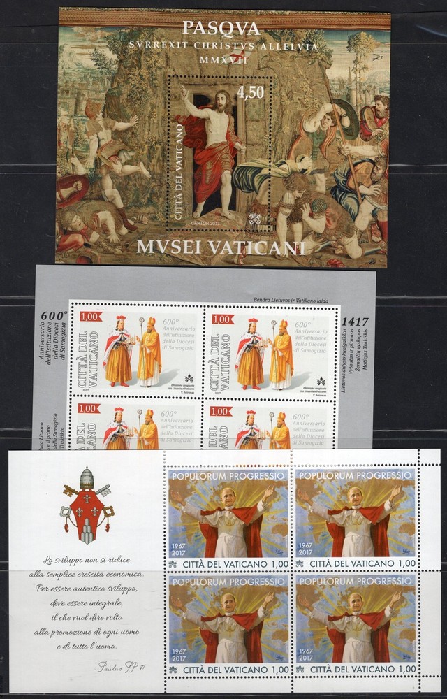 2017 Vaticano annata Cpl MNH