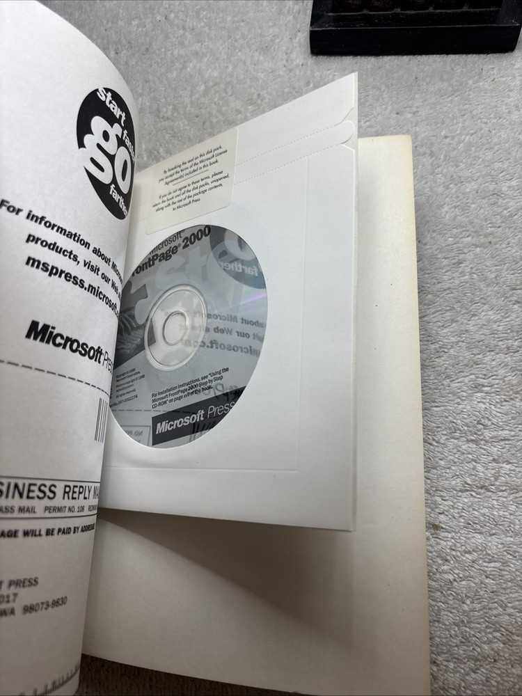 Microsoft FrontPage 2000 CD-ROM - New Sealed Self Study Kit